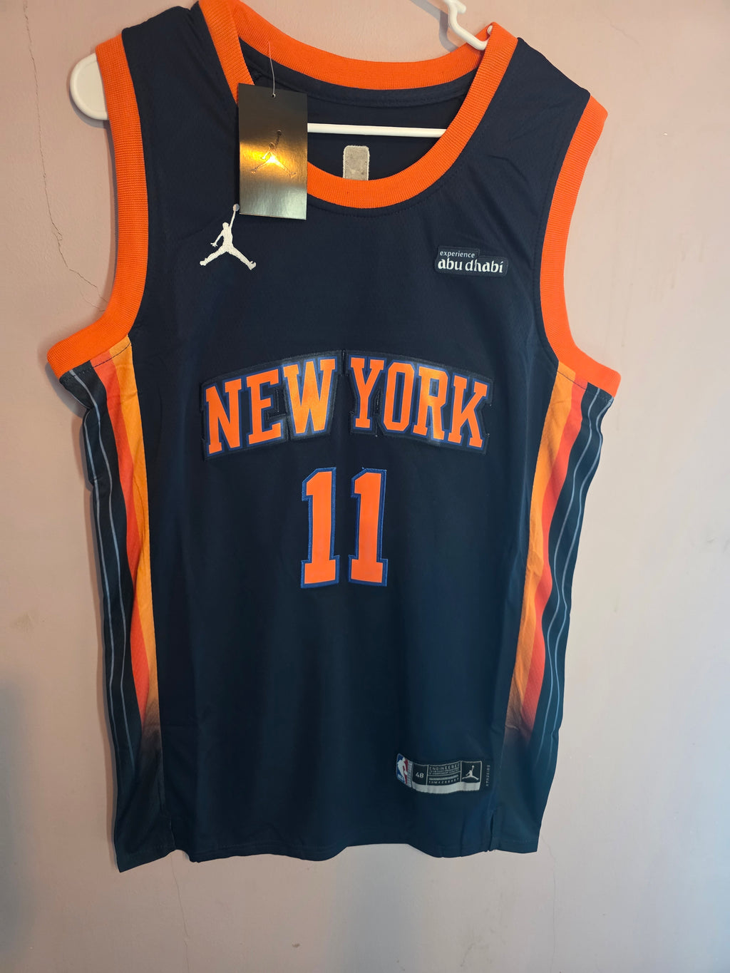 Men’s New York Knicks Fanatics Navy Fast Break Custom Jersey 
Statement Edition  Brunson