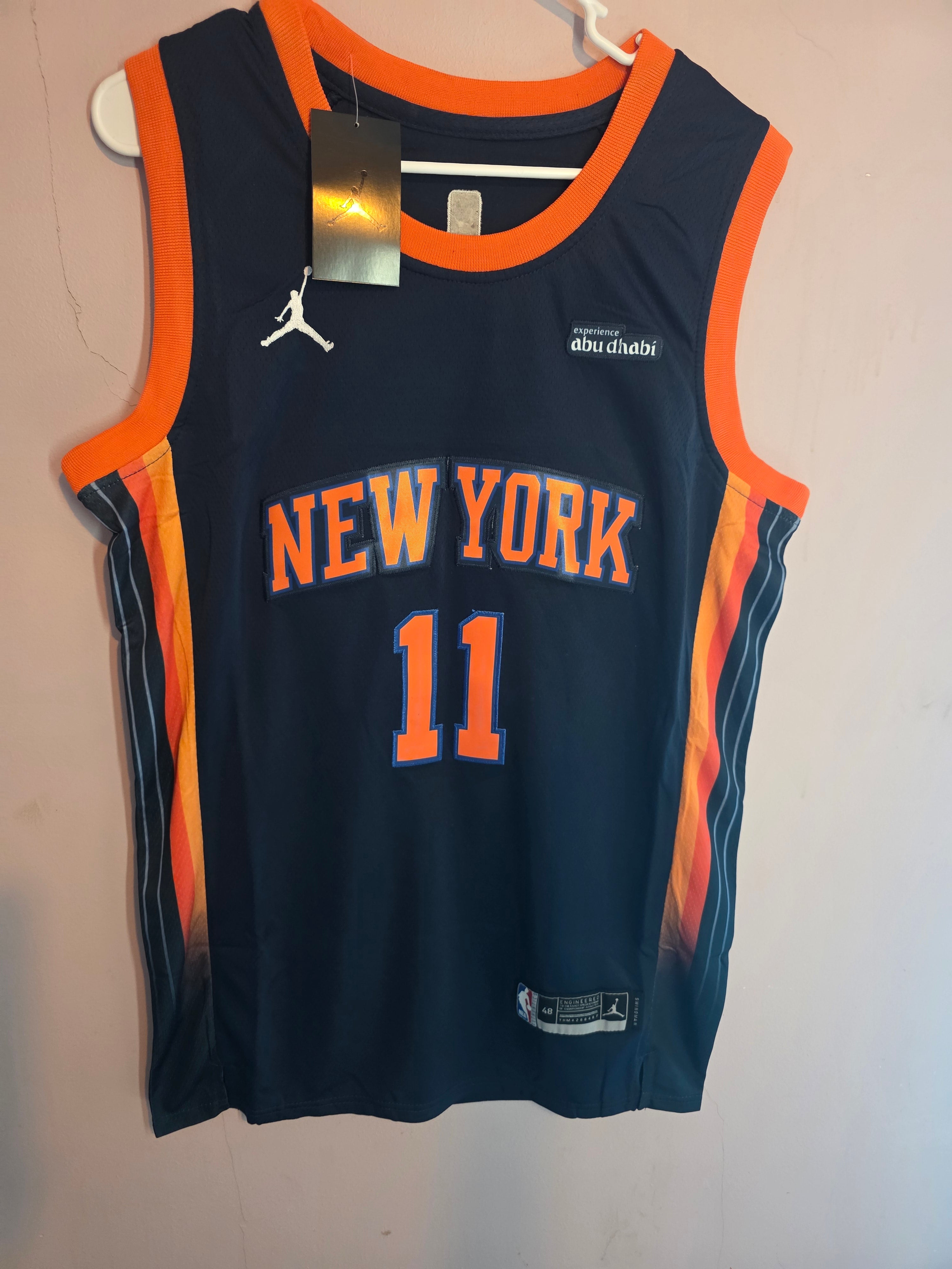 Men’s New York Knicks Fanatics Navy Fast Break Custom Jersey 
Statement Edition  Brunson