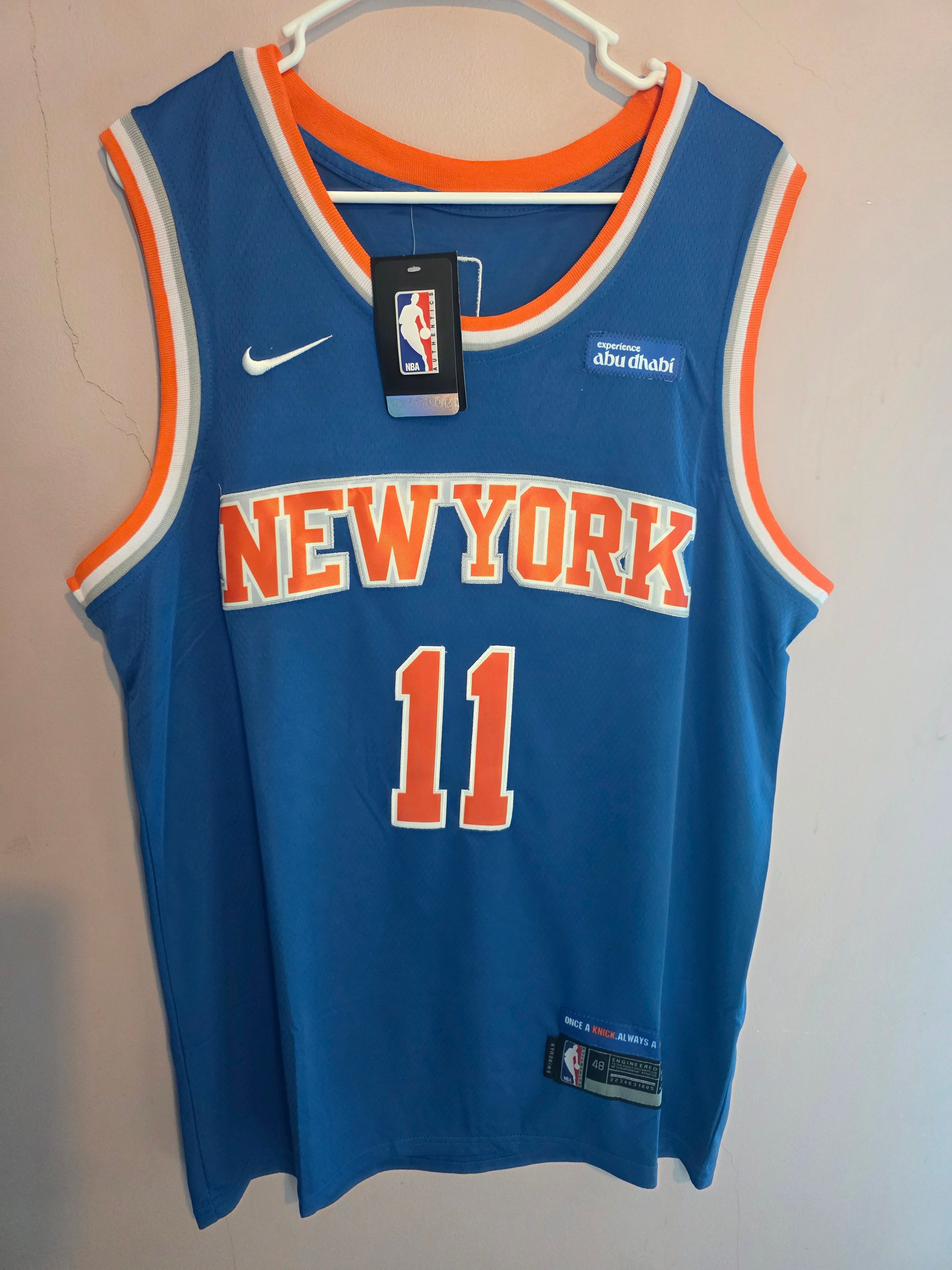 Unisex New York Knicks Jalen Brunson 
Nike Blue Swingman Jersey 
Icon Edition