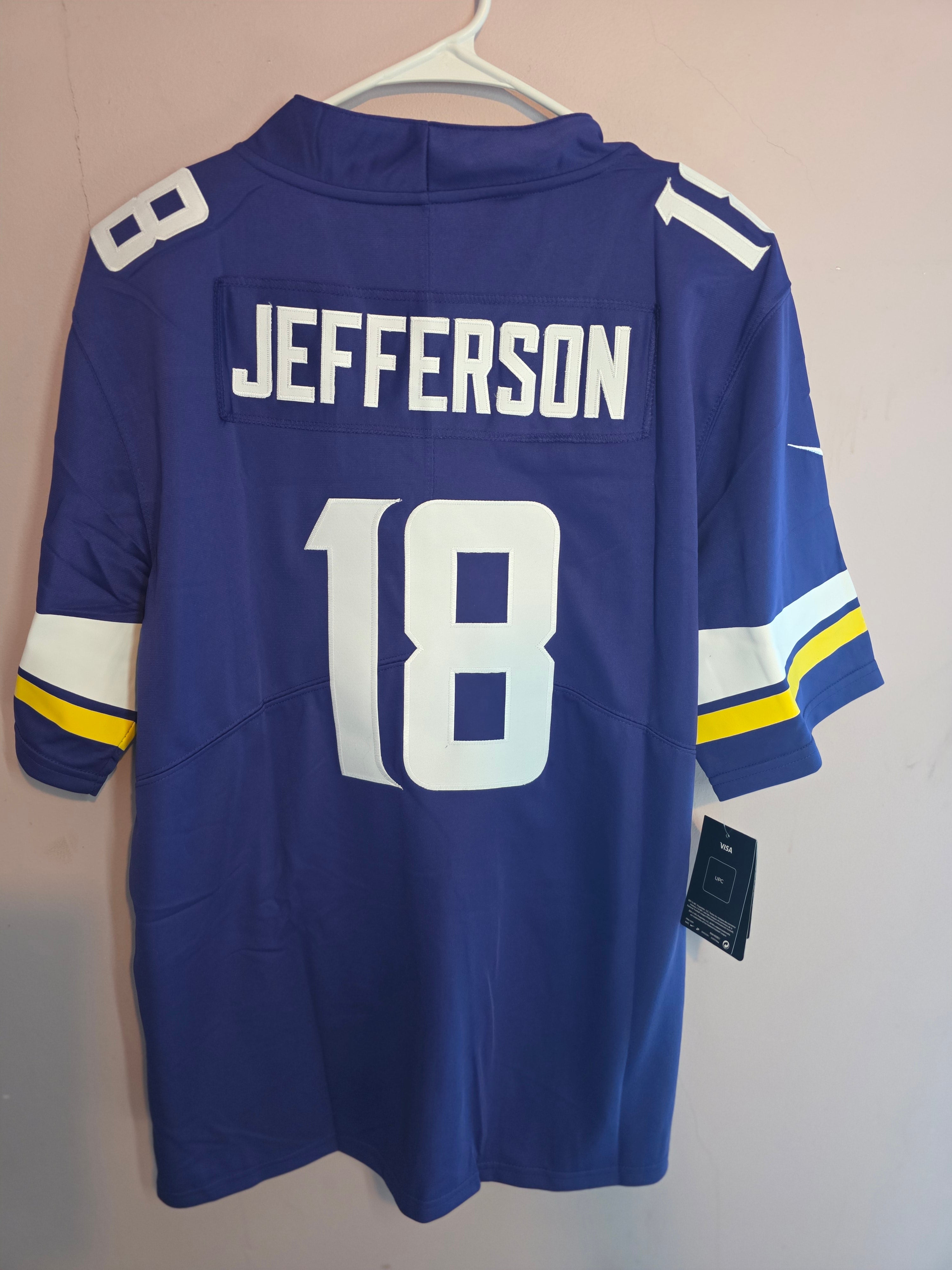 Justin Jefferson Minnesota Vikings 
Men’s Nike Dri fit NFL Limited Football Jersey