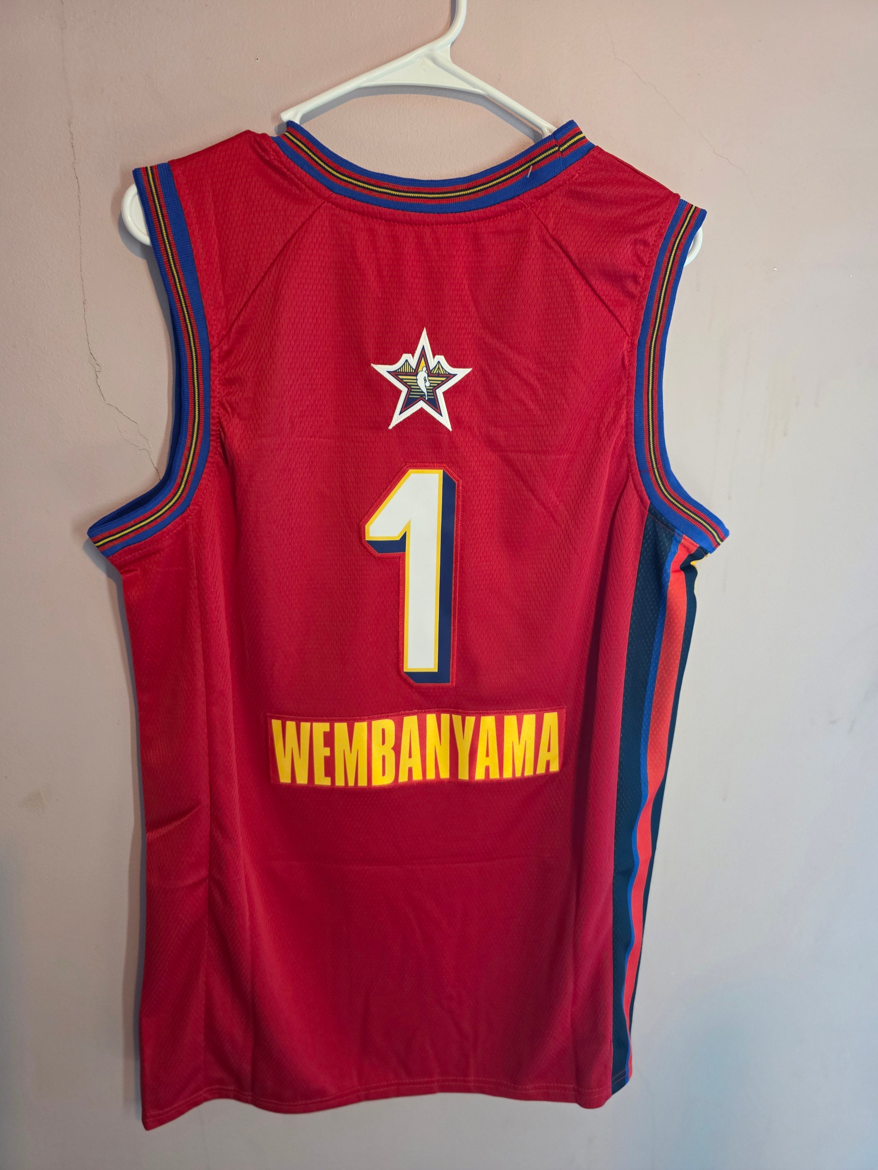 Victor Wembanyama 2025 NBA All Star Game Swingman Jersey in red