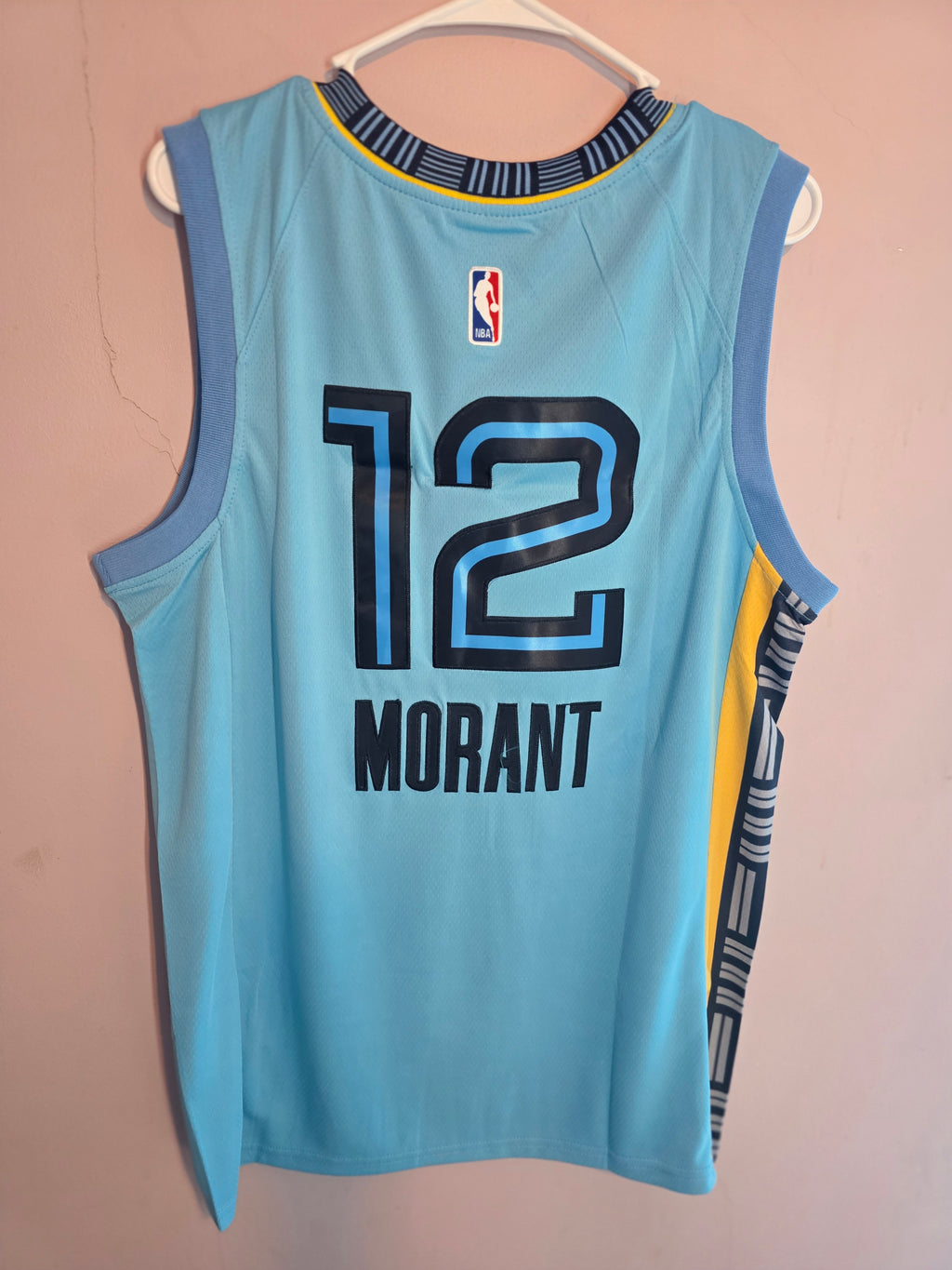 Men’s Memphis Grizzlies Ja Morant 
Jordan Brand Light Blue Authentic Player Jersey 
Statement Edition