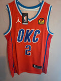 Unisex Oklahoma City Thunder 
Shia Gilgeous-Alexander Jordan Brand Orange 
Swingman Jersey 
Statement Edition
